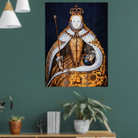 エリザベス女王1戴冠式1559 ポスター | Zazzle.co.jp