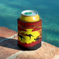 オーストラリアKangarooレッドブラックイエロースタブホルダー 缶