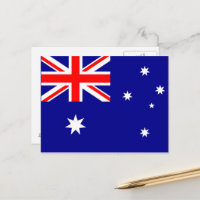 オーストラリア国旗 ポストカード | Zazzle.co.jp