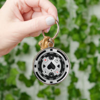 カジノのポーカー用のチップKeychain キーホルダー | Zazzle.co.jp