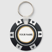 カジノのポーカー用のチップKeychain キーホルダー | Zazzle.co.jp