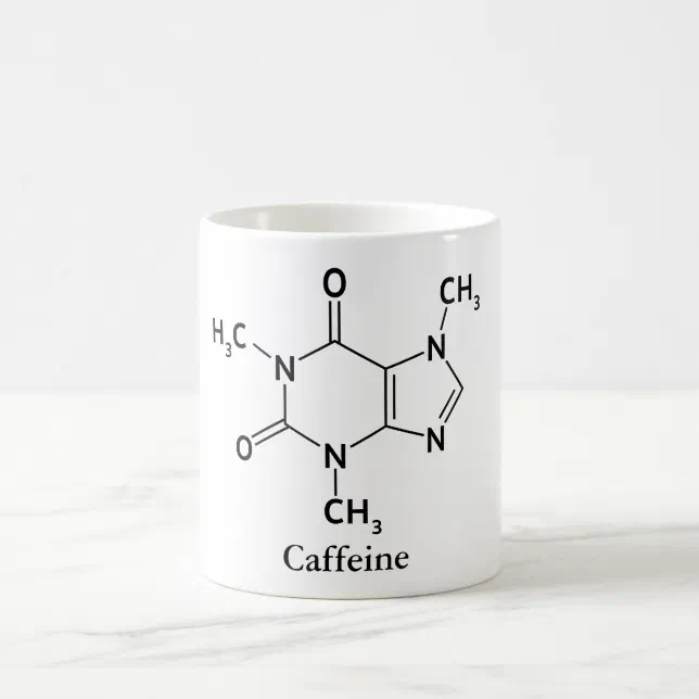 海外輸入】 化学分子②CAFFEINE ピンバッジ カフェイン 原子記号 珈琲