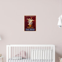 カフェマーティンヴィンテージパリフランス広告ズ ポスター | Zazzle.co.jp