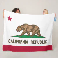 カリフォルニア州旗 フリースブランケット | Zazzle.co.jp