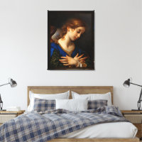 カルロ・ドルチによる受胎告知の天使 キャンバスプリント | Zazzle.co.jp