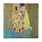 クリムト　タイルアート2 グスタフのクリムトCeramics金女性 タイル | Zazzle.co.jp