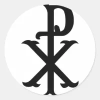 キリスト記号PX ラウンドシール | Zazzle.co.jp