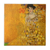 クリムト　タイルアート7 グスタフクリムトアデレ タイル | Zazzle.co.jp