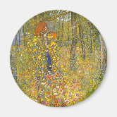 グスタフ・クリムト - 乙女 マグネット | Zazzle.co.jp