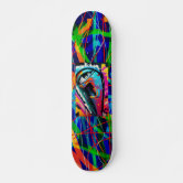 グラフィティカラフルアート スケートボード | Zazzle.co.jp