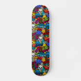 グラフィティカラフルアート スケートボード | Zazzle.co.jp