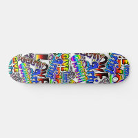 スケートボード 漢字グラフィック グラフィティ文字ボード スケートボード | Zazzle.co.jp