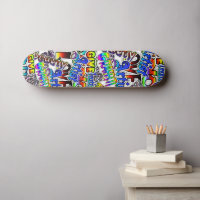 スケートボード 漢字グラフィック グラフィティ文字ボード スケートボード | Zazzle.co.jp