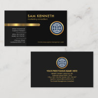 グレーブラックレトロレイヤーCEO社長兼 名刺 | Zazzle.co.jp