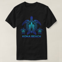 コナハワイウミガメハワイアンアロハビーチサーフ Tシャツ