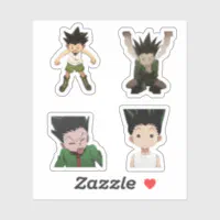 ゴンおもしろいハンターxハンターアニメステッカー シール | Zazzle.co.jp