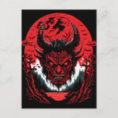 レッドデビルサタン悪魔の角 ポストカード | Zazzle.co.jp