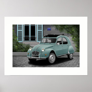 歴代シトロエン 2CV 新品ポスター 1949-1990 70x50 cm 2cvポスター&プリントデザイン・印刷 │ Zazzle JP