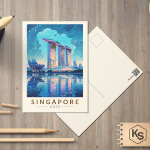 シンガポールポストカード| Zazzle JP