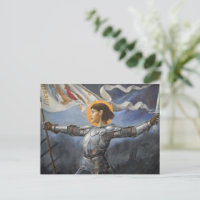 ジャンヌ・ダルク旗 ポストカード | Zazzle.co.jp