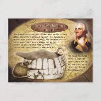 ジョージ・ワシントン歯（入れ歯） ポストカード | Zazzle.co.jp
