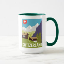 スイス 山マグカップ | Zazzle JP