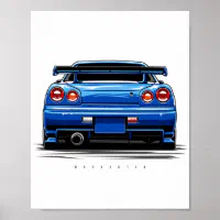 スカイラインR34 GTR ポスター