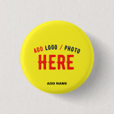 明るい無地の黄色 缶バッジ | Zazzle.co.jp