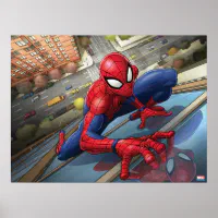 スパイダーマン |登山アップ建物 ポスター