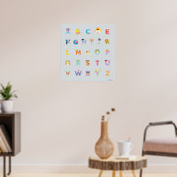 セサミストリート |アルファベット文字 ポスター | Zazzle.co.jp