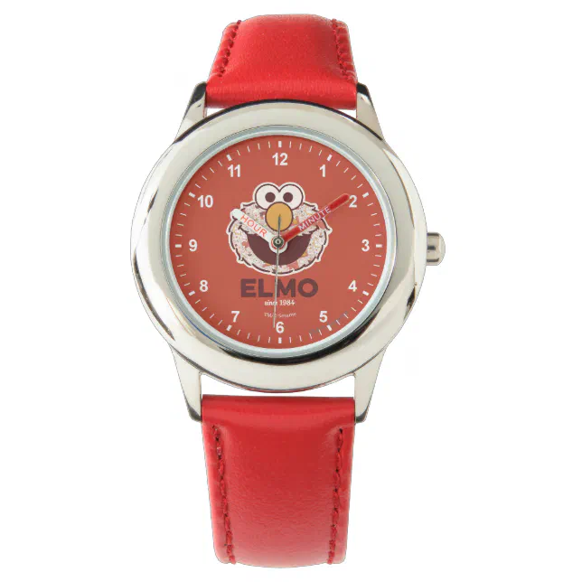セサミストリート |エルモ1984年以降 腕時計 | Zazzle.co.jp