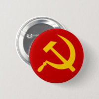 ソビエト社会主義共和国連邦の共産主義のロシアのなソ連国旗 缶バッジ | Zazzle.co.jp