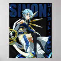 ソードアートオンライン浅田志乃シノン ポスター | Zazzle.co.jp