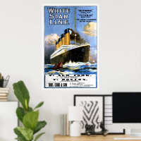 Titanic 初航海 ポスター　証明書付き額入り Titanic 初航海 ポスター 証明書付き額入り タイタニック 客船の