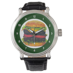 ハンバーガー腕時計 | Zazzle JP