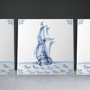 デルフト　タイル2枚セット デルフトタイル | Zazzle JP