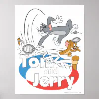 トムとジェリーテニスのスター7 ポスター | Zazzle.co.jp