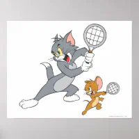 トムとジェリーテニススター1 ポスター | Zazzle.co.jp