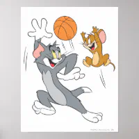 トムとジェリーバスケットボール1 ポスター | Zazzle.co.jp
