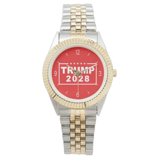 トランプ2028おもしろい大統領ドナルド・トランプ 腕時計 | Zazzle.co.jp