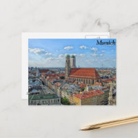 油絵　昔のドイツ・ミュンヘン風景 油絵 昔のドイツ・ミュンヘン風景 懐かしいミュンヘンの絵が出