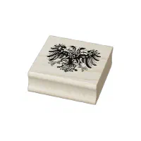 ドイツ黒鷲の国旗、両頭鷲 ラバースタンプ | Zazzle.co.jp