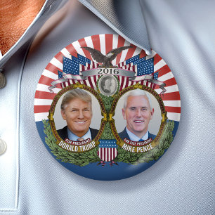 ドナルド ナルド ルド トランプ ランプ ンプ缶バッジ | Zazzle JP