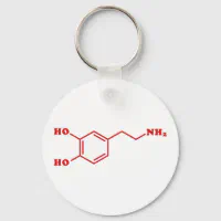 ドーパミン分子化学式 キーホルダー