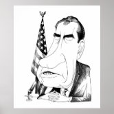 リチャード・ニクソン大統領グラフィック ポスター | Zazzle.co.jp