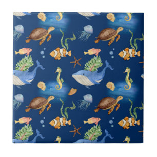 ウミガメ ミガメ ガメタイル | Zazzle JP