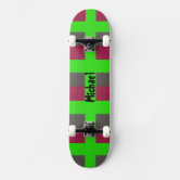 スケートボード 赤黒デザイン 赤および黒のデザイン スケートボード | Zazzle.co.jp