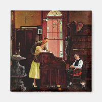 ノーマン・ロックウェルによる結婚許可証 マグネット | Zazzle.co.jp