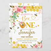 充実の品 To Sweet So Bee Zazzle.co.jp | 招待状 Day誕生日 Bee 1st One のし・冠婚葬祭用品