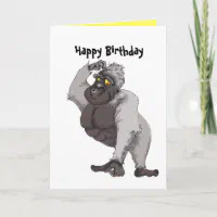 ハッピーバースデーカードとゴリラの歌 カード | Zazzle.co.jp